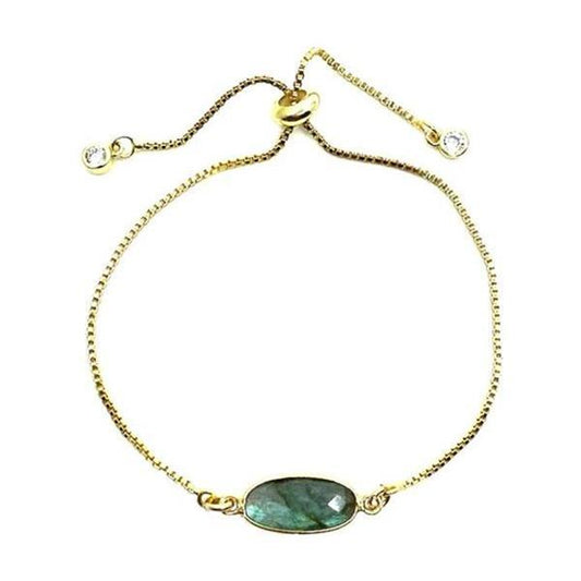Pull Chain Bracelet: Rectangular Labradorite (PBT780LD) Bracelet athenadesigns 