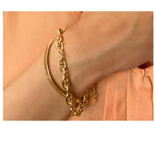 Load image into Gallery viewer, Fancy Link Bracelet: 18kt Gold Fill (BG4880) bracelet athenadesigns 
