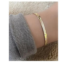 Load image into Gallery viewer, Herringbone Gold Vermeil Bracelet (BHB40) bracelet athenadesigns 
