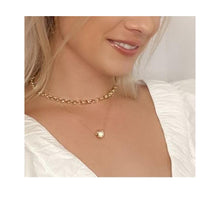 Load image into Gallery viewer, Round Pave CZ Ball Necklace (NCG4645) Necklaces athenadesigns 
