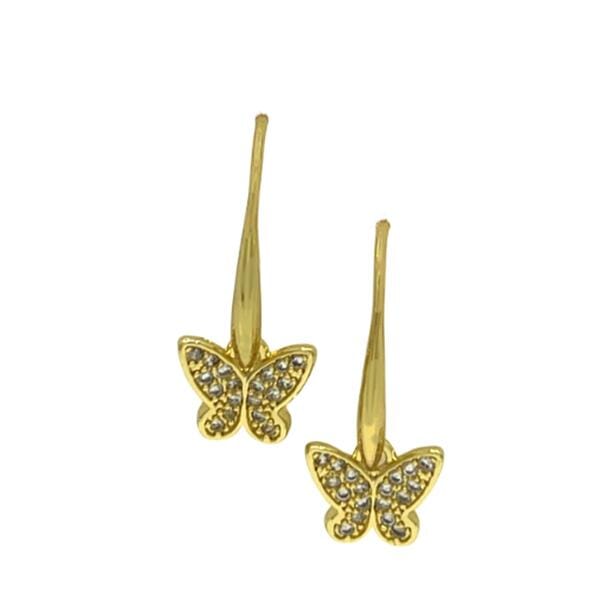 Small Crystal Butterfly Earrings (EG485BFYC) Earrings athenadesigns 