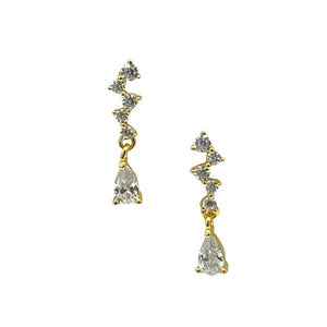 CZ Drop Earrings: (EGP458DRP) Earrings athenadesigns 