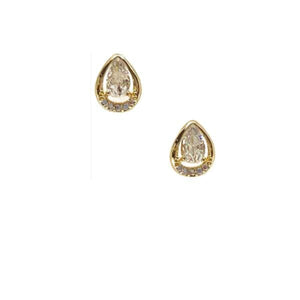Small Crystal and Gold Vermeil Post Earring (EGP4585) Earrings athenadesigns 