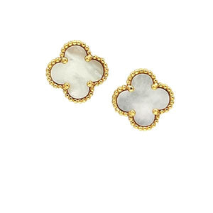 Clover Stud: Mother of Pearl (EGP478MOP) Earrings athenadesigns 