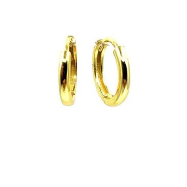 Hoop Earring 15mm: Gold Vermeil (EGH400/15) Earrings athenadesigns 