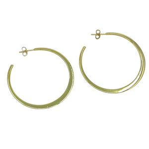 Hoop Post Earring: Available in 35mm & 40mm: Gold Vermeil (EGHP40/__) Earrings athenadesigns 