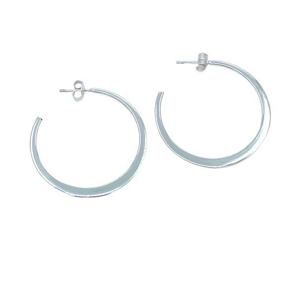 Hoop Post Earring: Available in 35mm & 40mm: Sterling (EHP40/__) Earrings athenadesigns 