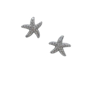 Starfish Crystal Post Earring: Sterling: (ESP45STF) Earrings athenadesigns 