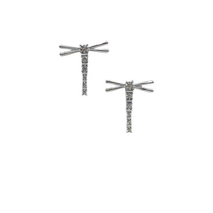 Dragonfly Crystal Post Earring: Sterling: (ESP45DFLY) Earrings athenadesigns 