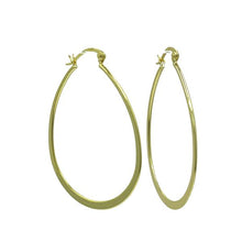 Load image into Gallery viewer, Hoops: Large Oval: Gold Vermeil (EG4008) Earrings athenadesigns 
