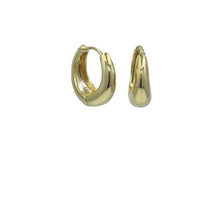 Load image into Gallery viewer, Hoop: Simple Gold Plated: Available in Small &amp; Medium Sizes (EGH408/__) Earrings athenadesigns Medium: EGH408/16 
