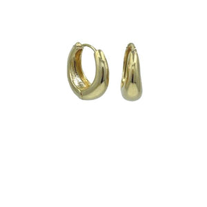 Hoop: Simple Gold Plated: Available in Small & Medium Sizes (EGH408/__) Earrings athenadesigns Medium: EGH408/16 