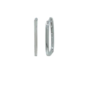 Hoop: Oval Shape in Sterling (EH480) Earrings athenadesigns 