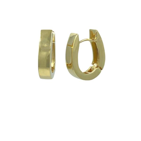 Hoop: Thick 18kt Gold Fill Earring (EGH4004) Earrings athenadesigns 