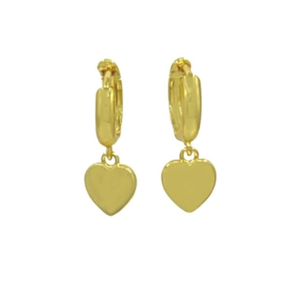 Hoops: Hearts: 18kt Gold Fill (EGH6004) Earrings athenadesigns 