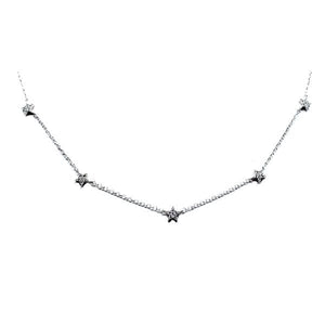 Stars (7) Necklace: Sterling Silver CZ Pave (NCH7/5STR) Necklaces athenadesigns Default Title (wholesale) Pave (wholesale) 