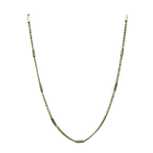 Choker: Gold Plated Bar Chain: (NGCH4000) Necklaces athenadesigns 