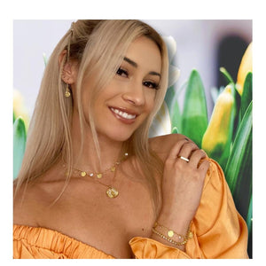 Coin: Angel Wing With CZ on 18kt Gold Fill Chain Necklace (NGP465WNG) Necklaces athenadesigns 
