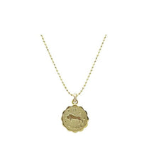 Load image into Gallery viewer, Zodiac Necklace: Aries to Gemini: NGCH4___ Necklaces athenadesigns Taurus: NGCH4TAU 
