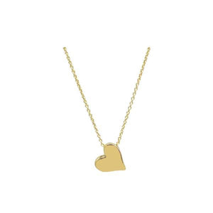 14K Gold Filled Heart Charm Necklace