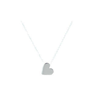 Heart Charm Necklace: Sterling Silver (NCH/HRT) Necklaces athenadesigns 