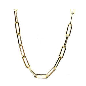 Link Necklace: Large Link: Gold Vermeil: 16" and 18" (NCG481/_) Necklaces athenadesigns 16" : NCG481/16 