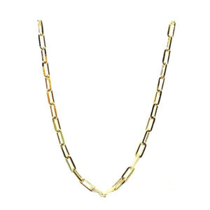 Link Necklace: Small Link: 16" & 18" Gold Vermeil (NCG480/_) Necklaces athenadesigns 16" :NCG480/16 
