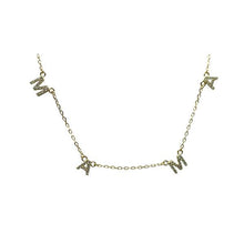 Load image into Gallery viewer, Mama Pave Necklace: Gold Vermeil (NGCH45MAMA) Necklaces athenadesigns 
