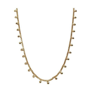 Choker: Gold Vermeil With Drops (NCG4644) Necklaces athenadesigns 