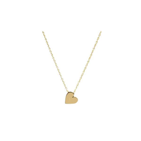 Heart Small Charm Necklace: Gold Fill Chain (NGCH/HRTS) Necklaces athenadesigns 