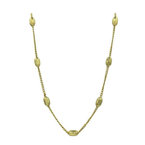 Chain: 18kt Gold Fill With Oval Beads (NCG4084) Necklaces athenadesigns 