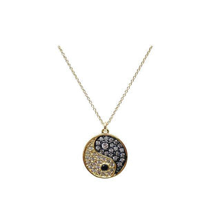 Yin Yang 18kt Gold Fill Necklace (NGCP465YY) Necklaces athenadesigns 