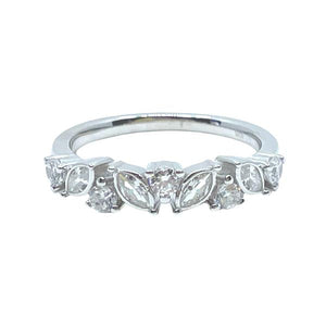 Sterling Silver Ring: CZ Baguettes: Available in Sizes 6-8: Sterling(RS4885/_) Rings athenadesigns 