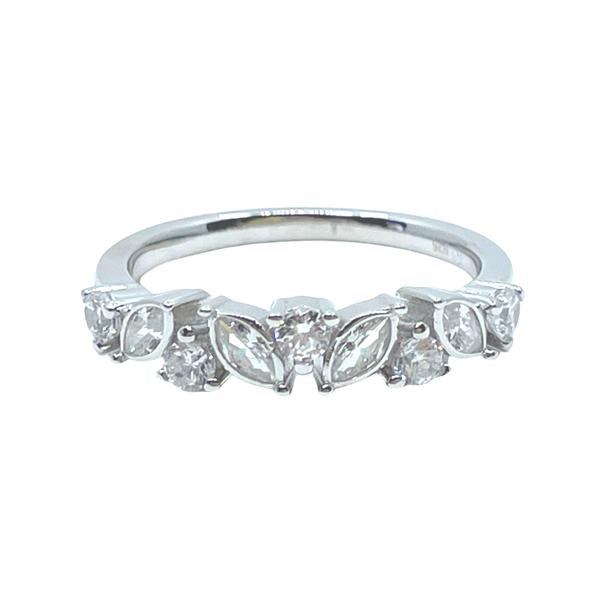 Sterling Silver Ring: CZ Baguettes: Available in Sizes 6-8: Sterling(RS4885/_) Rings athenadesigns 