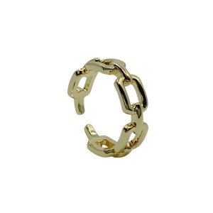 Link Adjustable Ring; Gold Fill (RG4080) Rings athenadesigns 