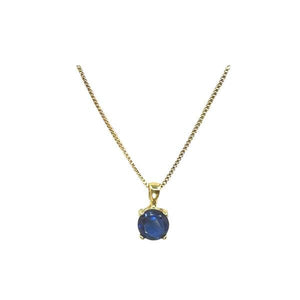 CZ 'Basket Set' Necklace- Sapphire (NGCH465B) Necklaces athenadesigns 
