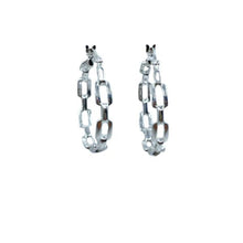 Load image into Gallery viewer, Hoops: Open Link Post Earring: Sterling (EHP4680) Earrings athenadesigns 
