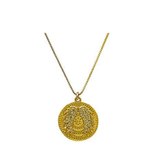 Load image into Gallery viewer, Coin: Angel Wing With CZ on 18kt Gold Fill Chain Necklace (NGP465WNG) Necklaces athenadesigns 
