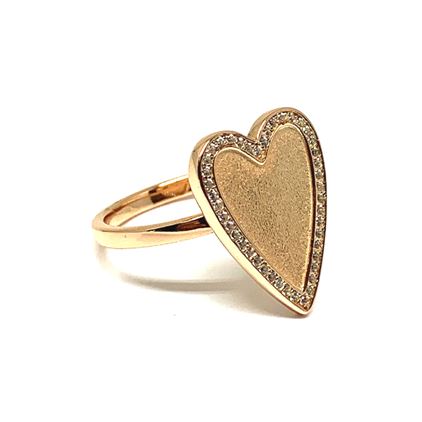 Heart Ring:Gold Fill (RG645) Also in Rose Gold Vermeil Rings athenadesigns 6 Rose Gold 