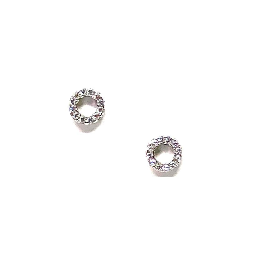 Small Open Circle Stud: Sterling Silver (EP4605/S) Earrings athenadesigns Default Title 